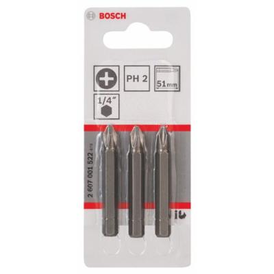 Bosch Accessoires Bit extra-hard PH 2, 51 mm 3st - 2607001522