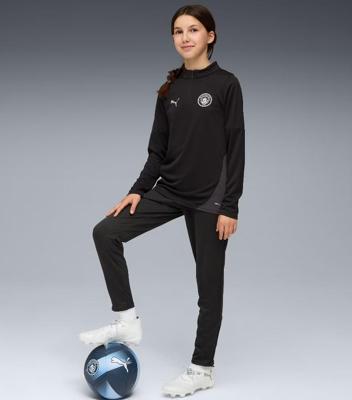 Manchester City 1/4-Zip Trainingspak Junior 2025/2026 - Maat 164 - Kleur: Zwart | Soccerfanshop