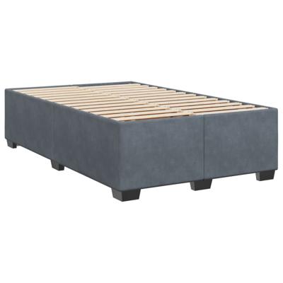 Boxspring met matras fluweel donkergrijs 160x200 cm