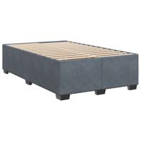 Boxspring met matras fluweel donkergrijs 160x200 cm - thumbnail