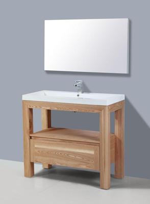 Badkamermeubelset Sanilux Trend Robusta 100x47x85 cm 1 Kraangat Massief Eikenhout