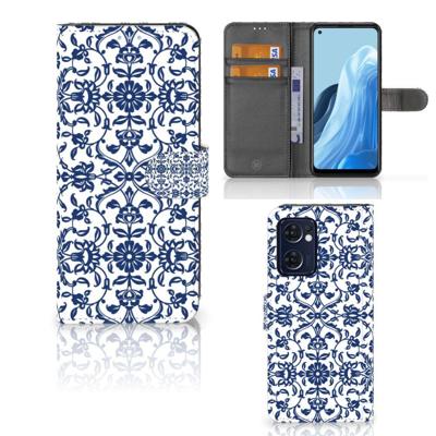 OPPO Find X5 Lite | Reno 7 5G Hoesje Flower Blue