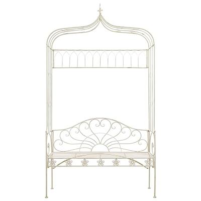 Tuinbank 122 cm ijzer antiekwit Tuinbank 122 cm ijzer antiekwit