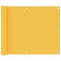 VidaXL Balkonscherm 75x500 cm oxford stof geel - thumbnail