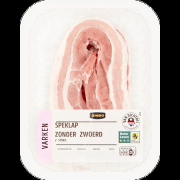 Jumbo Speklap Zonder Zwoerd 2 Stuks