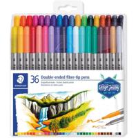 Kleurstift Staedtler 3200 dubbele punt fijn en ultrafijn etui à 36 kleuren - thumbnail