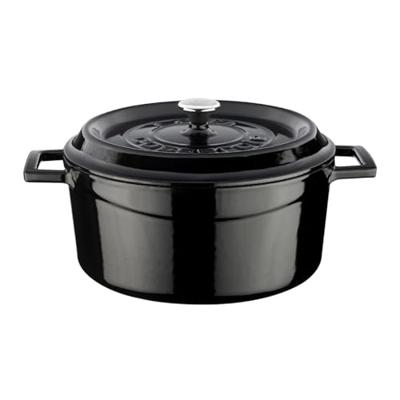 LAVA Trendy Braadpan rond - Ø240mm - 4.49Ltr - Zwart/Zwart