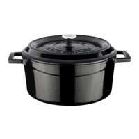 LAVA Trendy Braadpan rond - Ø240mm - 4.49Ltr - Zwart/Zwart - thumbnail