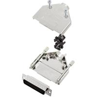 TRU COMPONENTS TCDTPKM25HDP44K 7709052-SR D-sub male connectorset 180 ° Aantal polen: 44 Soldeerkelk 1 stuk(s) - thumbnail