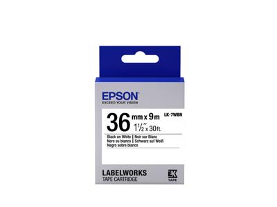 Epson Label Cartridge Standard LK-7WBN Black/White 36mm (9m)