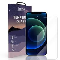 Lunso Geschikt voor iPhone 12 Pro Max - Gehard Beschermglas - Full Cover Tempered Glass - thumbnail