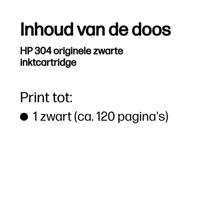 HP 304 Inktcartridge Origineel Zwart N9K06AE Inkt - thumbnail