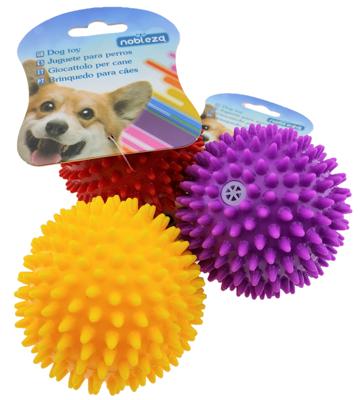 Nobleza Honden speelbal - Egelbal met piep - 7 cm Nobleza Honden speelbal - Egelbal met piep - 7 cm