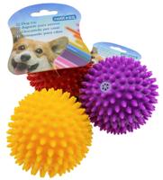 Nobleza Honden speelbal - Egelbal met piep - 7 cm - thumbnail