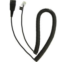Jabra Kabelonderste deel QD naar RJ10 (Lucent/Cisco, 2 m, spiraal) - thumbnail