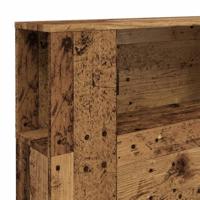 Hoofdbordkast 200x18,5x102,5 cm bewerkt hout oud houtkleurig - thumbnail