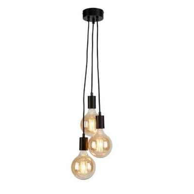 its about RoMi Hanglamp 'Oslo' 3-lamps, kleur Zwart