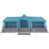 Gezinstent Blauw en Grijs 622 x 295 x 238 cm Polyester en staal - thumbnail