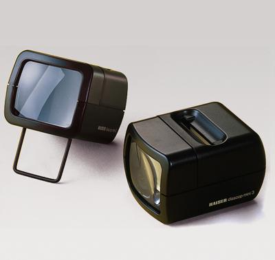 Kaiser 2010 VE 24 Diascop Mini 3 Slide Viewer with 3x Lens & Folding Arm