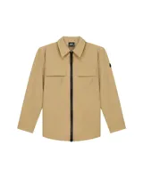 Malelions Ripstop Zip Overshirt Kids Bruin - Maat 140 - Kleur: Bruin | Soccerfanshop - thumbnail