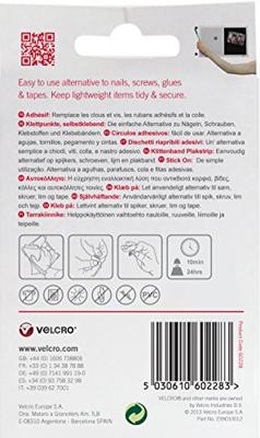 VELCRO® VEL-EC60228 Klittenband punten Om vast te plakken Haak- en lusdeel (Ø) 16 mm Zwart 16 paar