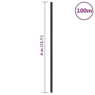 Worteldoek 4x100 m polypropeen zwart - thumbnail