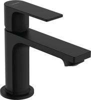 Wastafelmengkraan HansGrohe Rebris E Eengreeps 80 CoolStart Met Trekwaste Mat Zwart - thumbnail