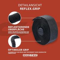 CONTEC stuurlint "reflex.grip" ct bar tape reflex.grip 200mm black/reflex - thumbnail