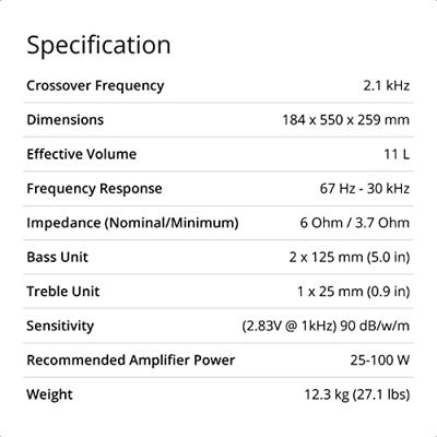 Q Acoustics Concept 90 center speaker - Wit Q Acoustics Concept 90 center speaker - Wit