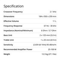 Q Acoustics Concept 90 center speaker - Wit - thumbnail