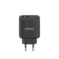 SAVIO LA-06/B USB Quick Charge Power Delivery 3.0 30W Interne lader - thumbnail