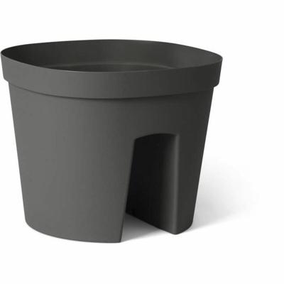 Balustradepot - GARDEN ID Smile - Anth. 30 cm - Past zich aan alle balustrades aan - Waterreserve - gerecycled en 100% recyclebaar