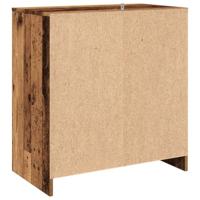 Dressoir 70x41x75 cm bewerkt hout oud houtkleurig - thumbnail