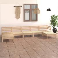 7-delige Loungeset massief grenenhout - thumbnail