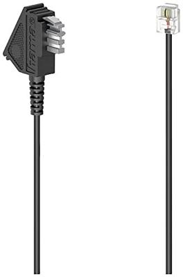 Hama Telefoon (analoog) Verlengkabel [1x RJ11-stekker - 1x RJ11-bus] 6 m Zwart