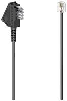 Hama Telefoon (analoog) Verlengkabel [1x RJ11-stekker - 1x RJ11-bus] 6 m Zwart - thumbnail