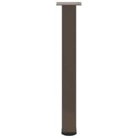 Console tafelpoten 4 st 72-74 cm staal naturel - thumbnail
