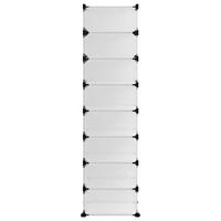 Schoenenrek 93x36,5x140 cm polypropeen transparant - thumbnail