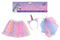 John Toy Unicorn verkleedset 3-delig - thumbnail