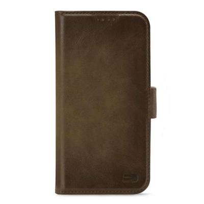 Senza Desire Leather Wallet Apple iPhone 11 Pro Burned Olive Senza Desire Leather Wallet Apple iPhone 11 Pro Burned Olive
