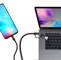Ewent EW9918 USB-kabel 1 m USB 3.2 Gen 1 (3.1 Gen 1) USB C Zwart - thumbnail
