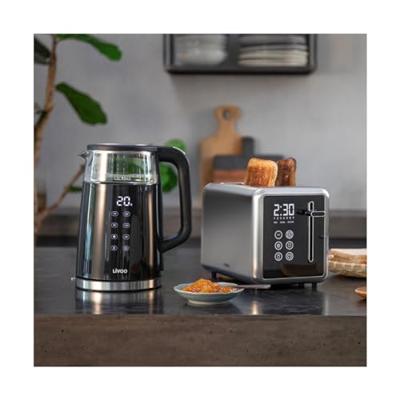 Digitale broodrooster voor 2 sneetjes - LIVOO - DOD205 - 850W - Touchscreen bedieningspaneel - Grijs/Zwart