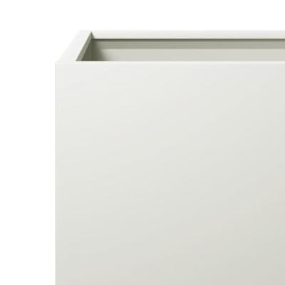VidaXL Plantenbak 30x30x30 cm staal wit VidaXL Plantenbak 30x30x30 cm staal wit