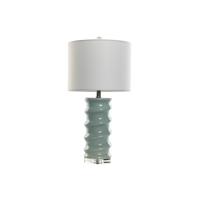 Bureaulamp Home ESPRIT Wit Hemelsblauw 50 W 220 V - thumbnail
