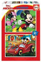 Puzzel Educa Mickey Mouse Fun House 2 x 48 - thumbnail