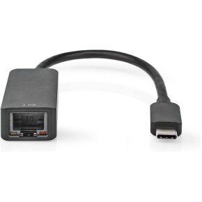 USB-Adapter | USB 3.2 Gen 1 | USB Type-C Male | RJ45 Female | 2.5 Gbps | 0.2 m | Rond | Verguld | PVC | Wit | Envelop