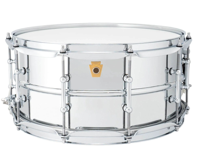 Ludwig LB402BT 14x6.5 Supraphonic, Chrome over Brass, Tube Lugs - thumbnail