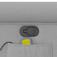 Fauteuil verstelbaar stof wolk grijs - thumbnail