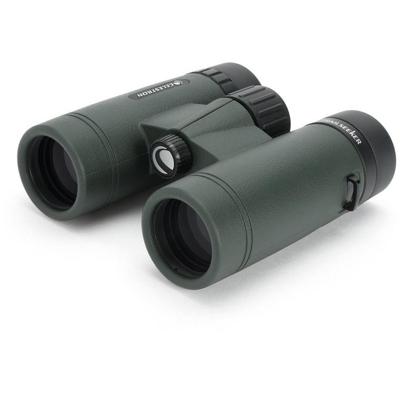 Celestron 71404 TrailSeeker 8x42 mm Dakkantverrekijker met diëlektrisch gecoate lens, BaK-4 Prismaglas, lichte magnesiumlegering behuizing en zachte draaghoes, Zwart