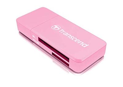 Transcend TS-RDF5R Externe geheugenkaartlezer USB-A 3.2 Gen 1 Roze